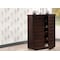 Baxton Studio Adalwin 2-Door Dark Brown Wooden Entryway Shoes Storage Cabinet 118-6516 - alternate 3